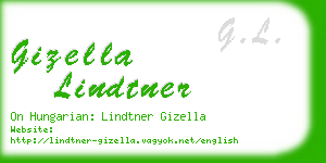 gizella lindtner business card